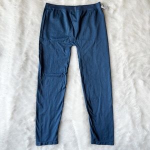 NWT Charlotte Russe Seamless Cropped Leggings in Blue Women’s Size M/L